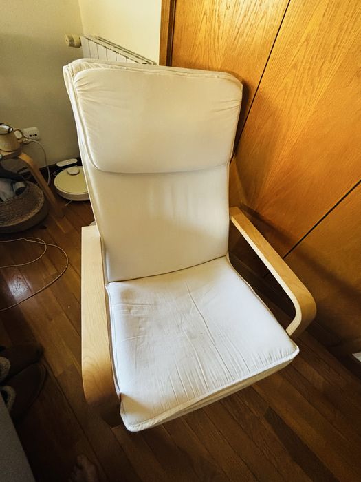 Poltrona IKEA bege/bétula