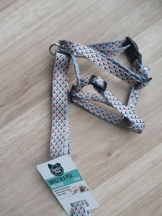 Smycz 120cm i szelki ActivPet