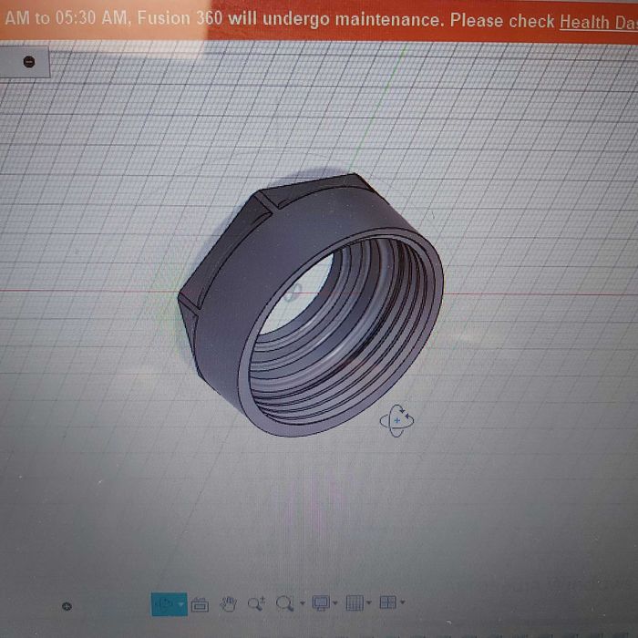 Гайка для картриджа (Проточний нагрівач води WEZER, GRUNHELM)