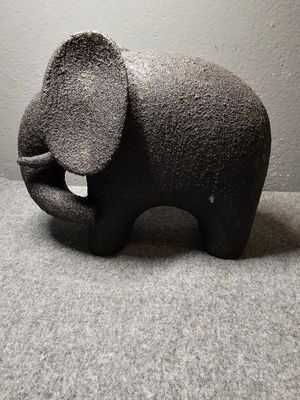 Słoń ceramiczny czarny figurka