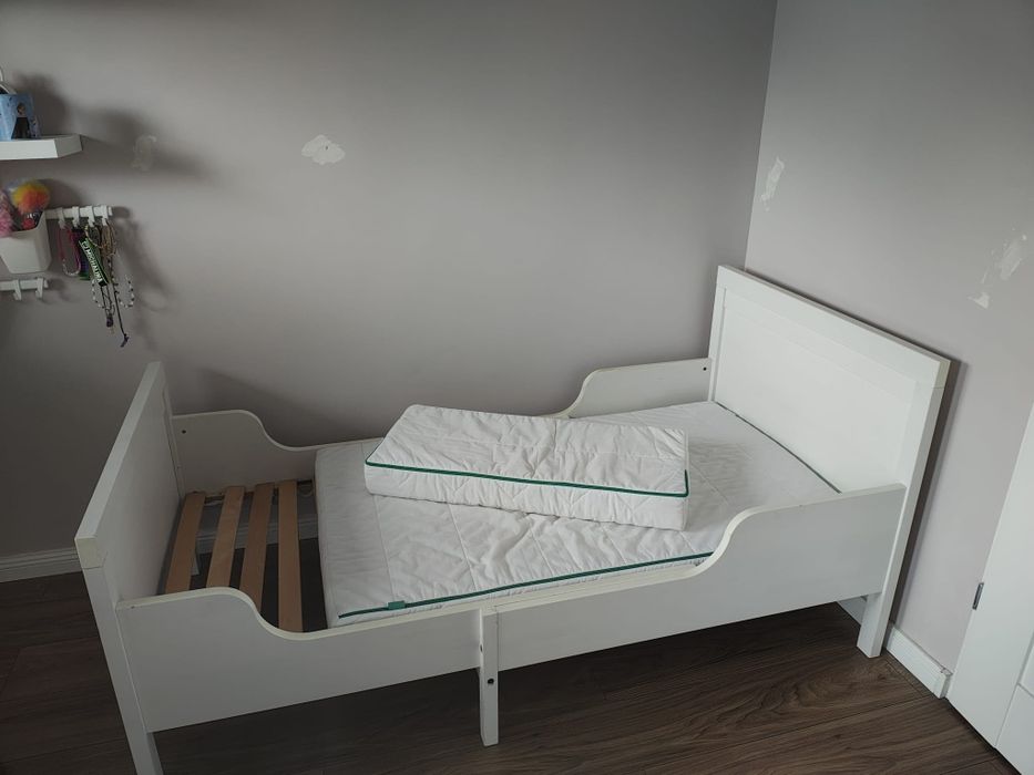 Łóżeczko dziecięce IKEA SUNDVIK Rama łóżka o regulowanej długości biały 80x200 cm