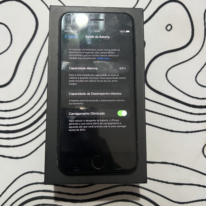 iPhone 7 128GB Preto / Desbloqueado / Caixa Original