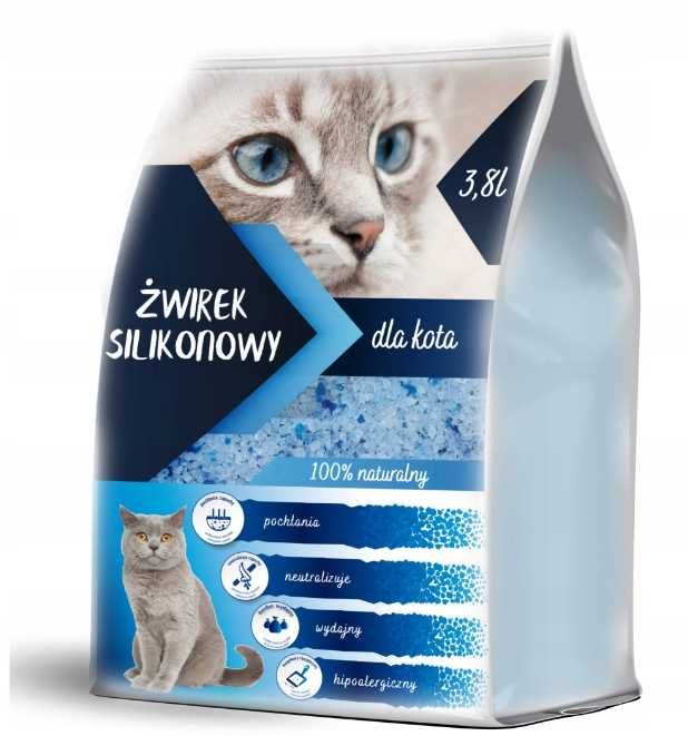 Żwirek silikonowy WETCAT 3x 3,8l dla kota
