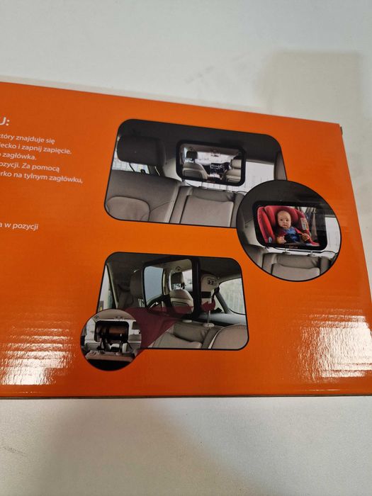 Regulowane lusterko do obserwacji dziecka w samochodzie