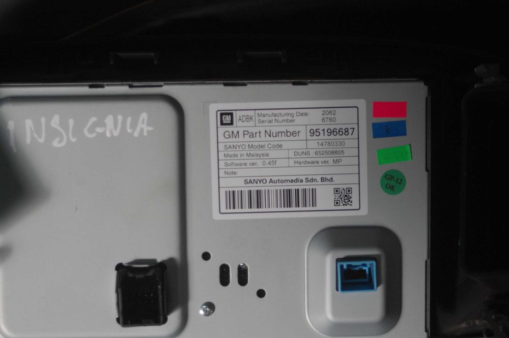 Radio navi komplet Opel insignia