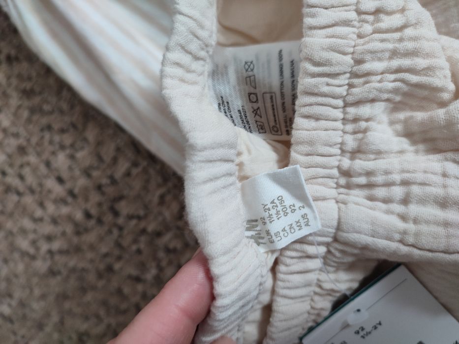 Zestaw sukienka i krótkie spodenki h&m r.92