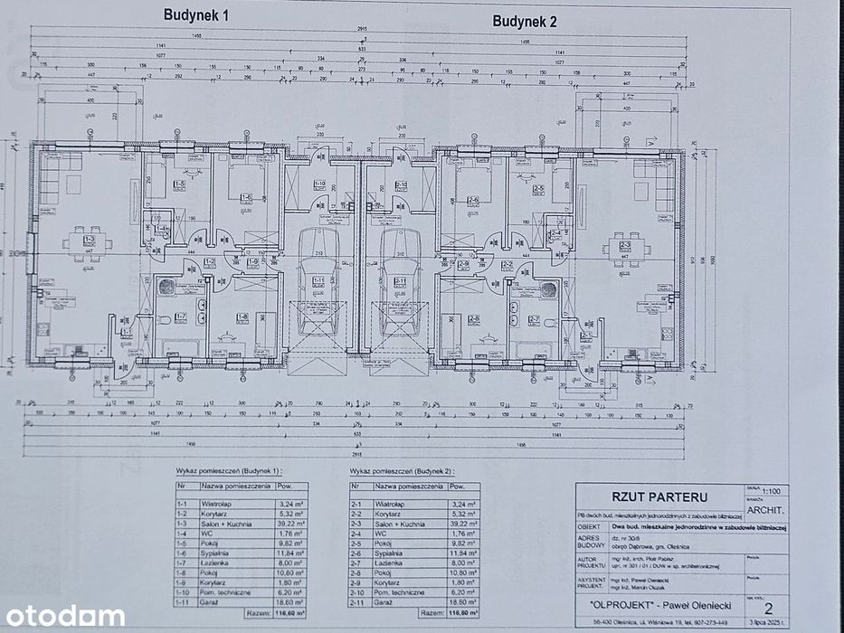 Dom parterowy 116,60 m² z garażem w zabudowie bliźniaczej - Widok 5