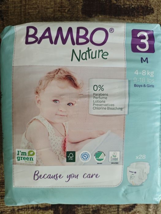 Підгузки Bambo nature 3