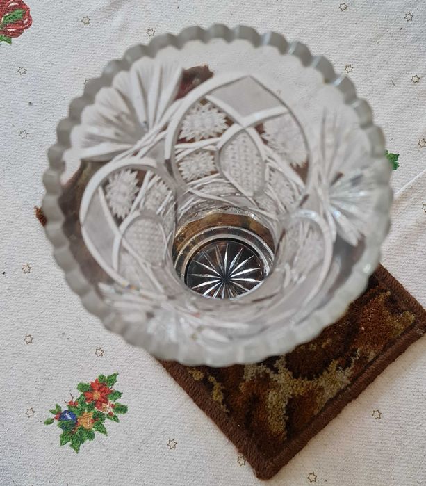 Kryształowy wazon - ciężki, średni, wysoki