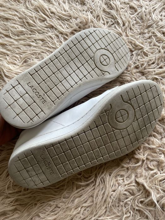 Lacoste 37 mulher brancas e rosa camaleão com algum uso visível