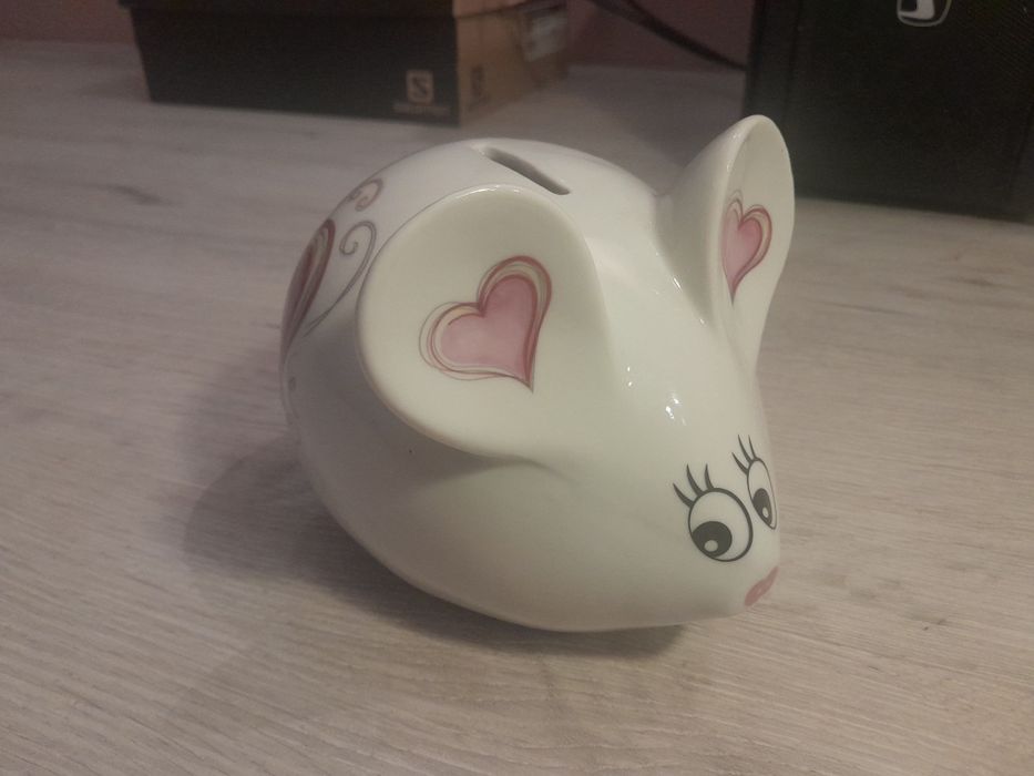 Skarbonka Mysz mysza myszka Duża na monety bilon