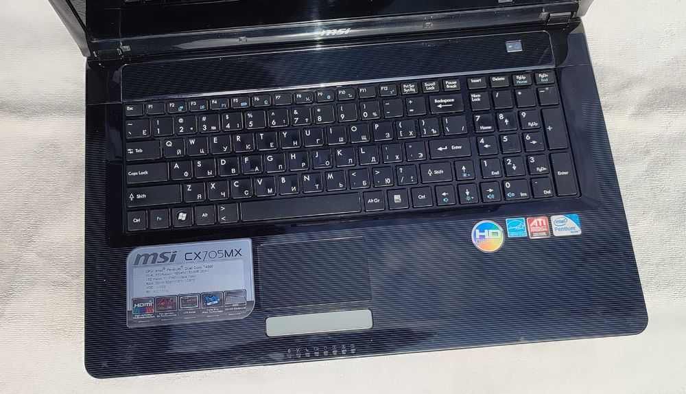 Ноутбук MSI CX705MX На запчастини