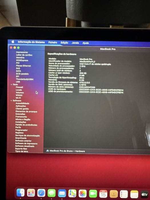 Macbook pro 15 polegadas 2013