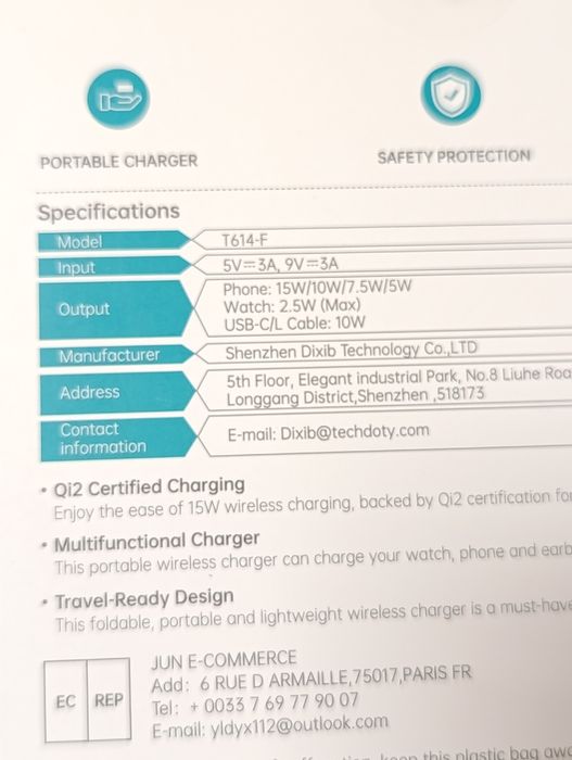 Ładowarka Bezprzewodowa 3w1 Qi2 15W | iPhone, Apple Watch, USB-C/Lightning