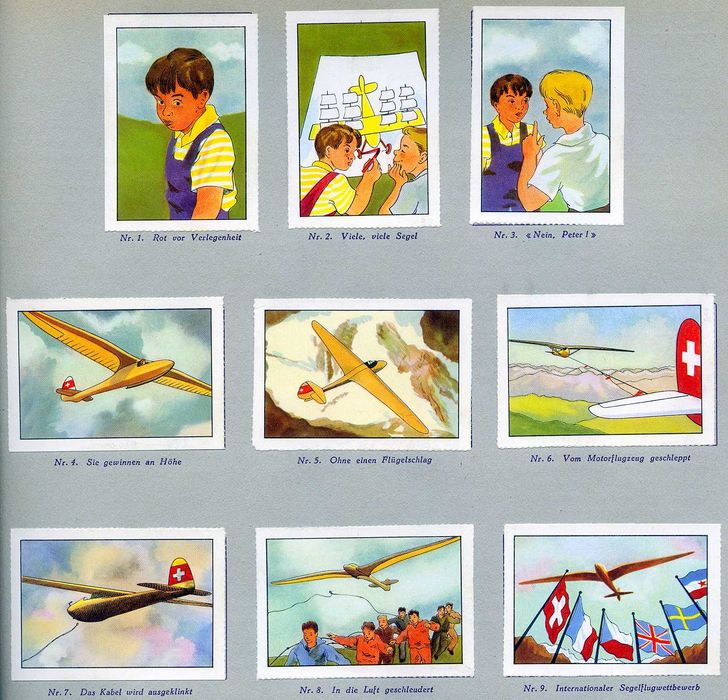 Caderneta Cromos Antiga da Suíça - Completa e Excelente