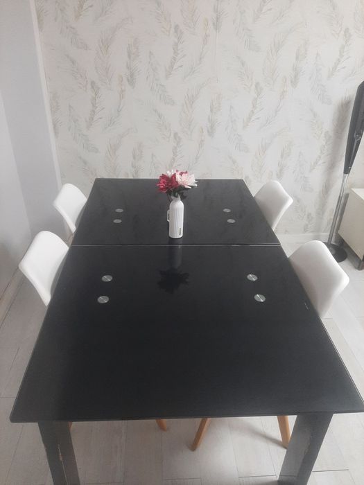 (Melhor oferta)Mesa de jantar extensível