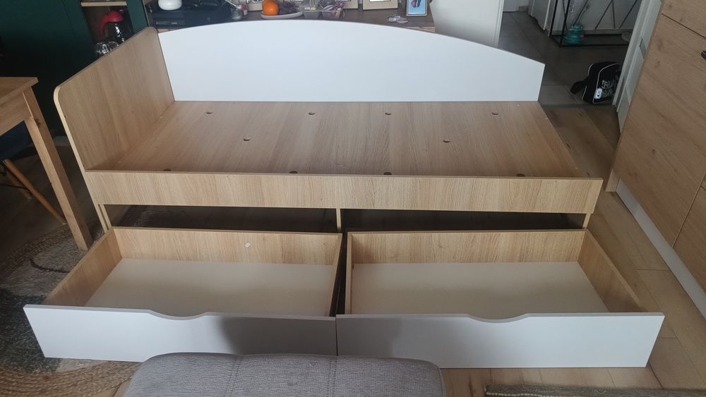 Łóżko 90×200 cm z 2 szufladami – Agata Meble