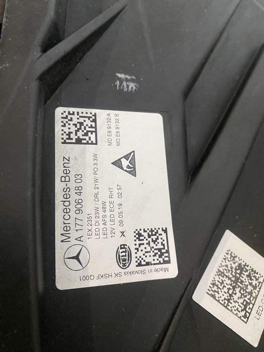 Фара Mercedes A клас W177 led Hight performance права ліва 2018-2023рр