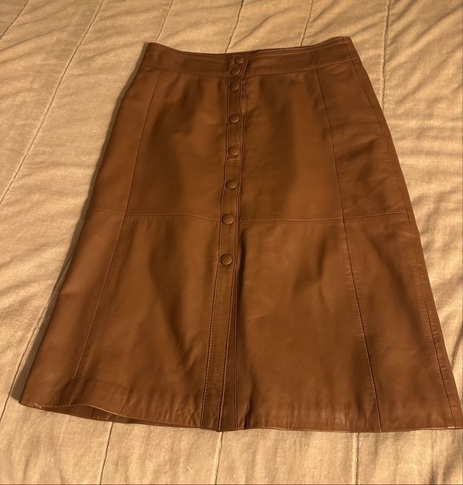 Saia em pele da La Redoute