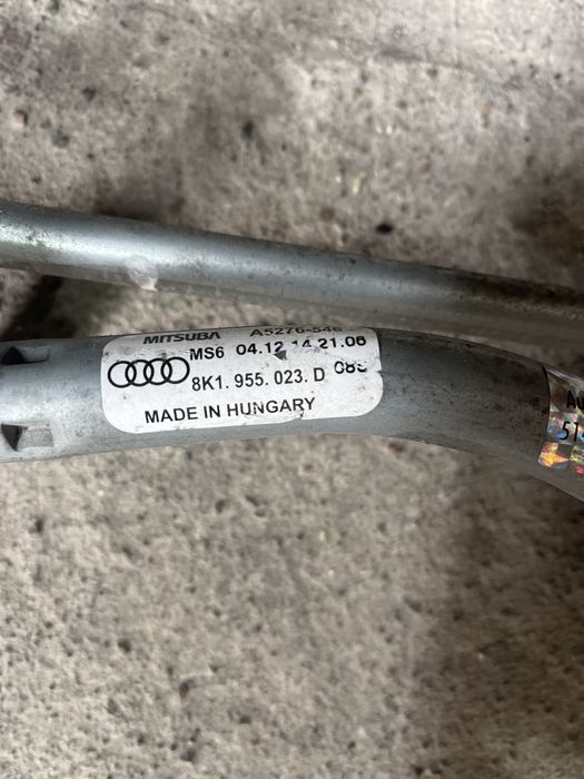 Mechanizm wycieraczek przód Audi A4 B8