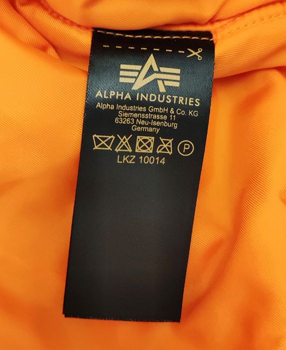 Alpha Industries męska kurtka bomberka ocieplana w rozmiarze L