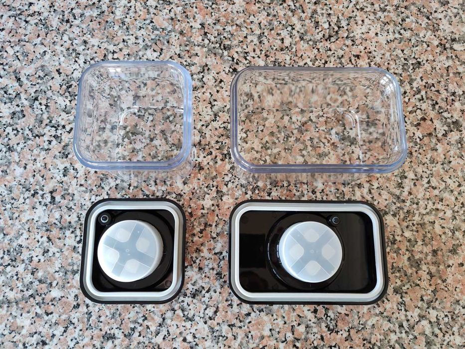 Caixas Herméticas Ibili com Sistema de Vácuo | 500 ml + 1000 ml | Novas