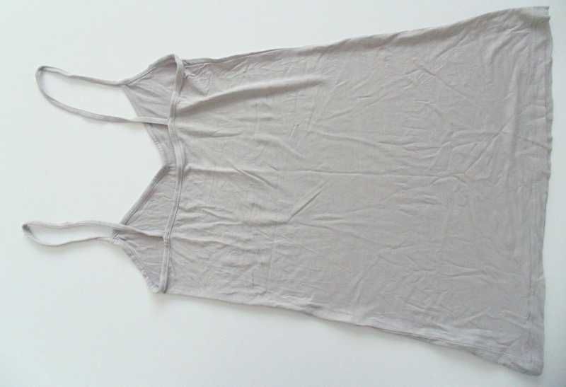 TopShop szara gładka halka na ramiączkach 36