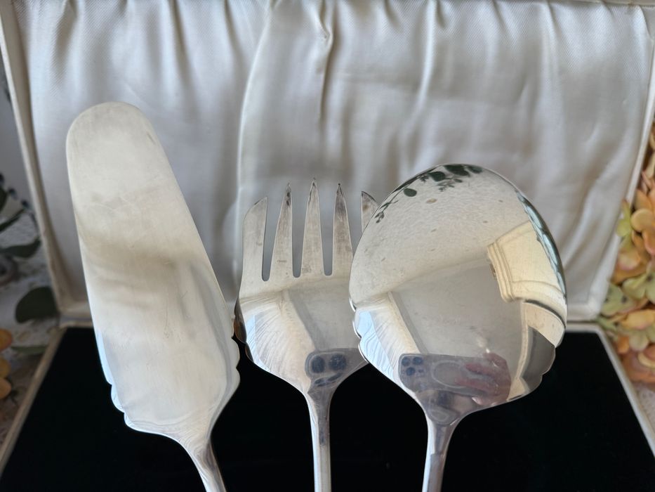 Набір посріблений, кухонний виделка ложка лопатка. Набор серебрение