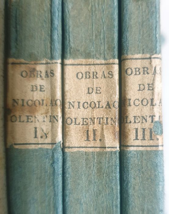 Conjunto de 3 livrinhos de 1828: Nicoláu Tolentino de Almeida