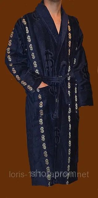 Махровий халат чоловічий