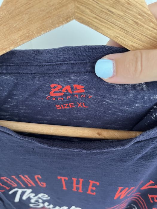 Granatowy t-shirt męski Zab Company r.XL