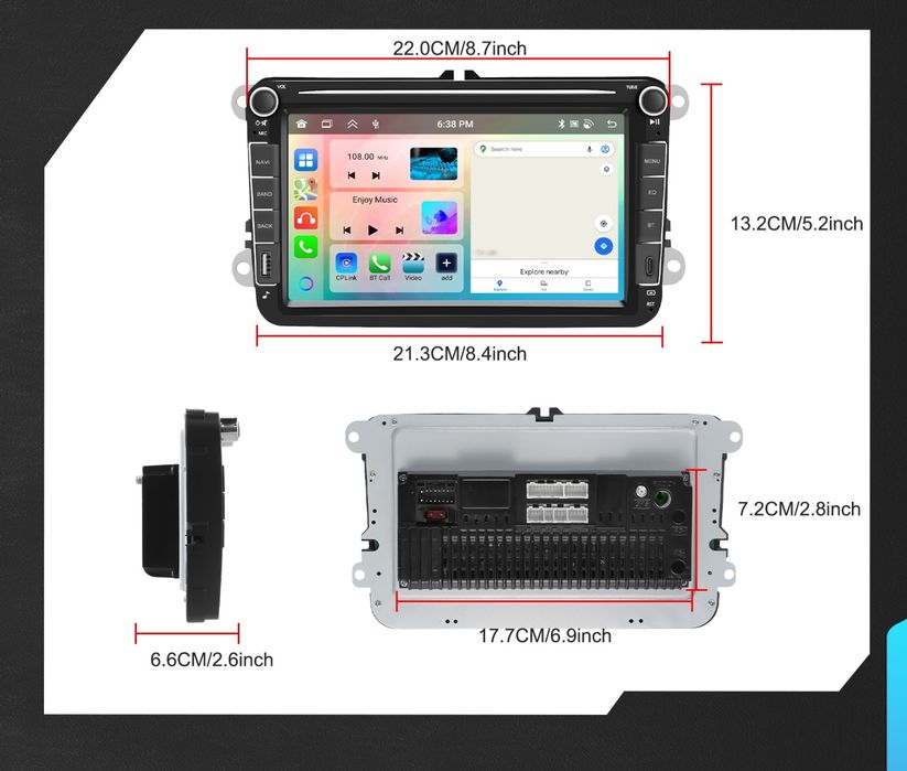 Radio nawigacja 4GB VOLKSWAGEN Skoda SEATNAVI GPS Android