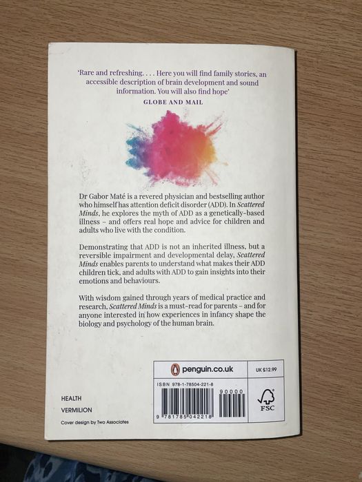 Книга англіською “Scattered minds”Gabor Mate
