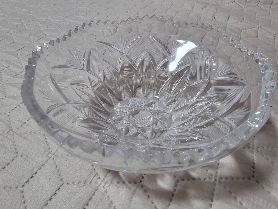 Кришталева ваза для фруктів та солодощів