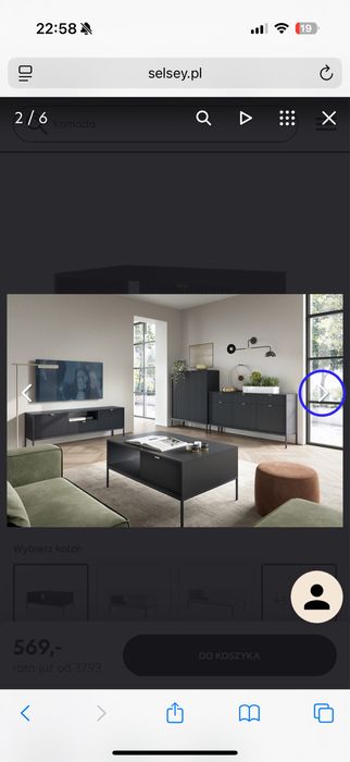 Ława kawowa Vellore 104x68 cm ryflowana NOWA!!!