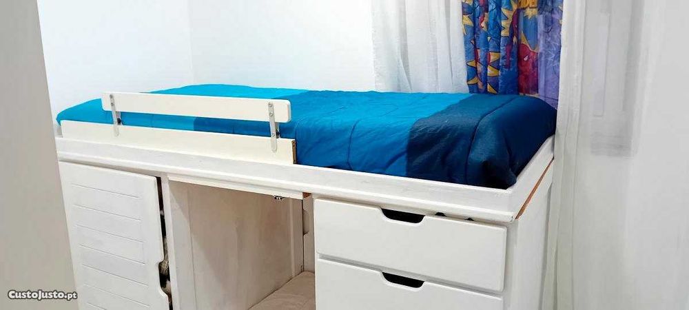 Mobília de quarto de criança/solteiro (compacto) "NOVO PREÇO"
