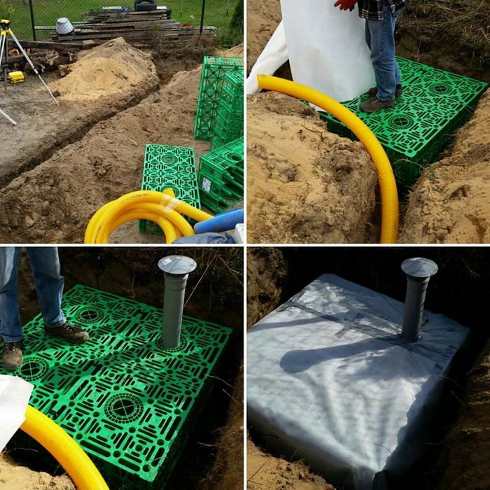 Drenaże, drenaże opaskowe, odwodnienia Suchy Las i okolica.