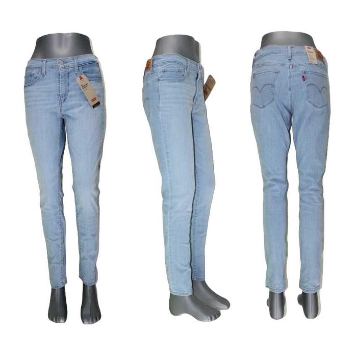 Damskie jeansy Levi's 311 Skinny jasne rurki nowe oryg. Levisy W30/L30