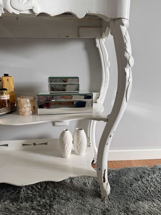 Consola antiga, com tampo em mármore