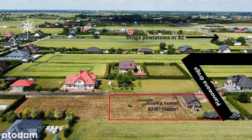1500 m² w otoczeniu zieleni | 6 km od Łęcznej, 30 km od Lublina