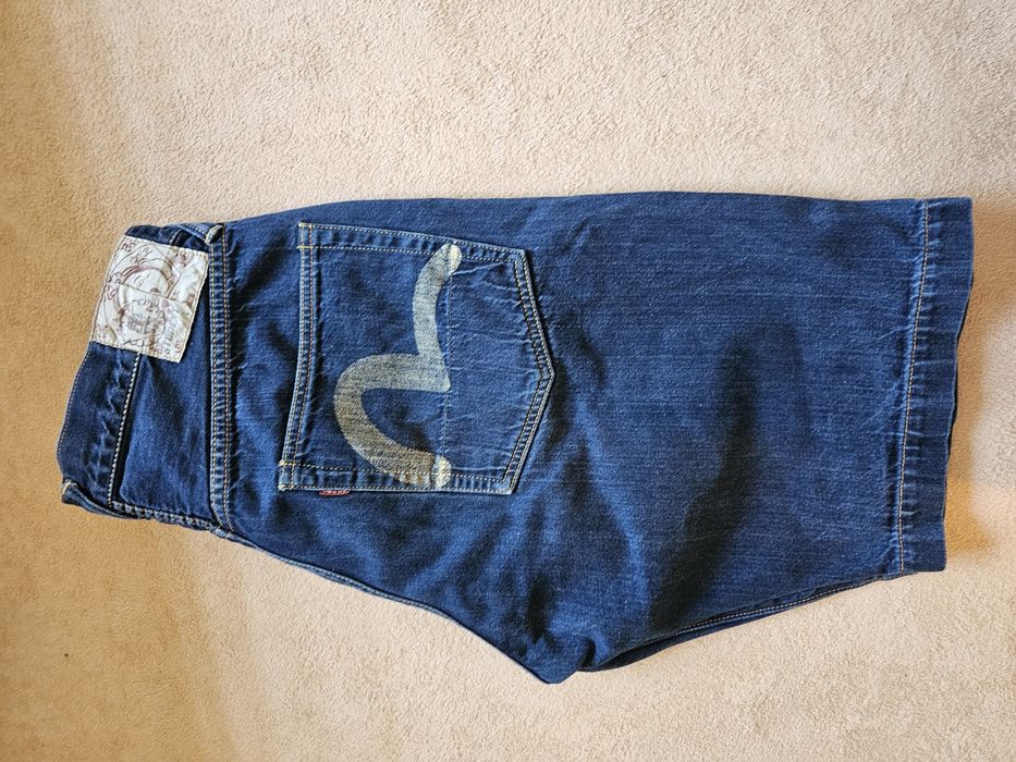 Evisu spodnie bermudy hip hop L