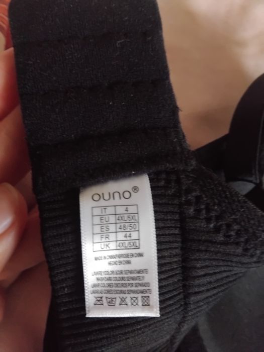 Топ-бюстгалтер рубчик Ouno 4XL-5XL 90В