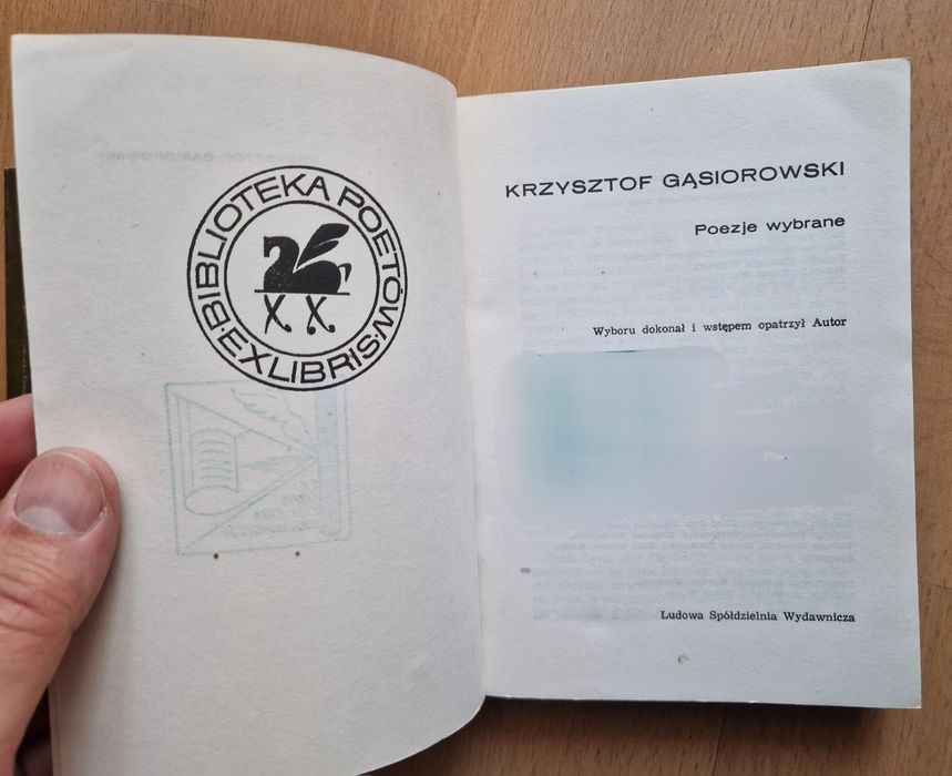 3 × Biblioteka Poetów Ex Libris Iwaszkiewicz Rymkiewicz Gąsiorowski