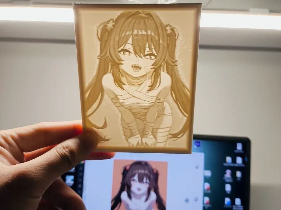 Hu Tao Genshin Impact Roupa Halloween Bandage Lithophane