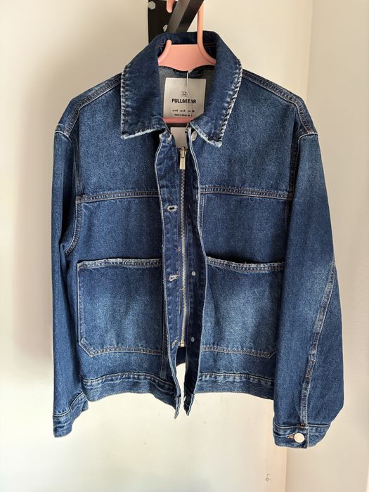 Casaco de ganga pull&bear mulher blusao S jeans