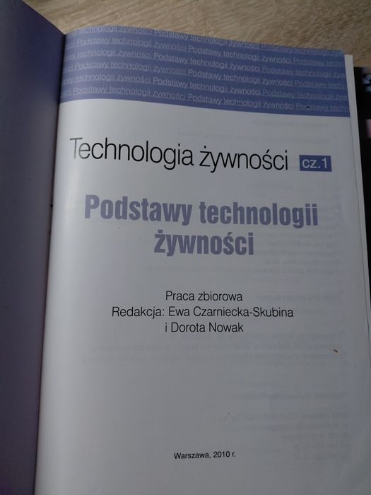 Podstawowy technologii żywności