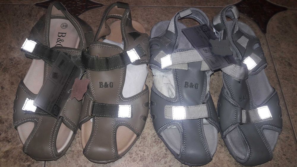 Кожаные босоножки шлепанцы сандали р.39