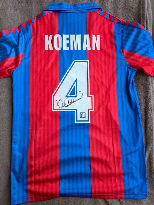 Ronald KOEMAN koszulka z oryginalnym autografem Barcelona 1989/1992