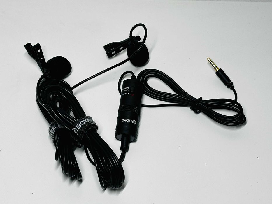 Microfone BOYA BY-M1DM Duplo com 4m - Para Smartphone/Câmera