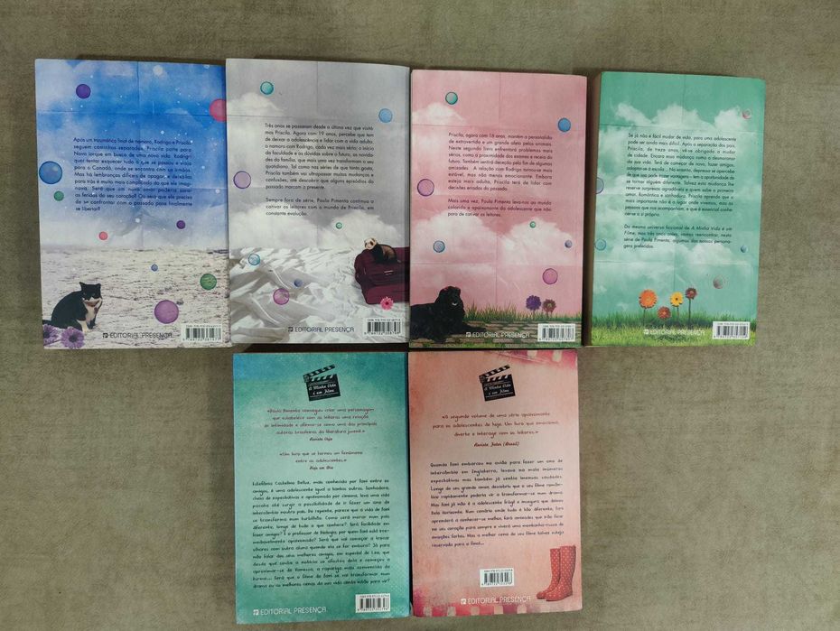 Coleção de 7  livros da Paula Pimenta em ótimo estado